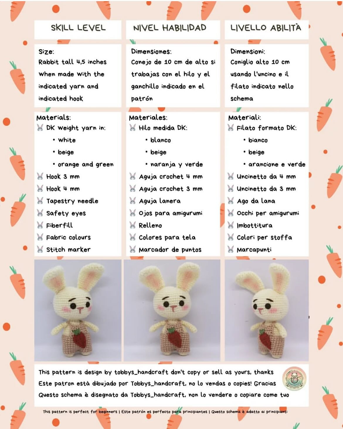 free pattern bunny rabbit