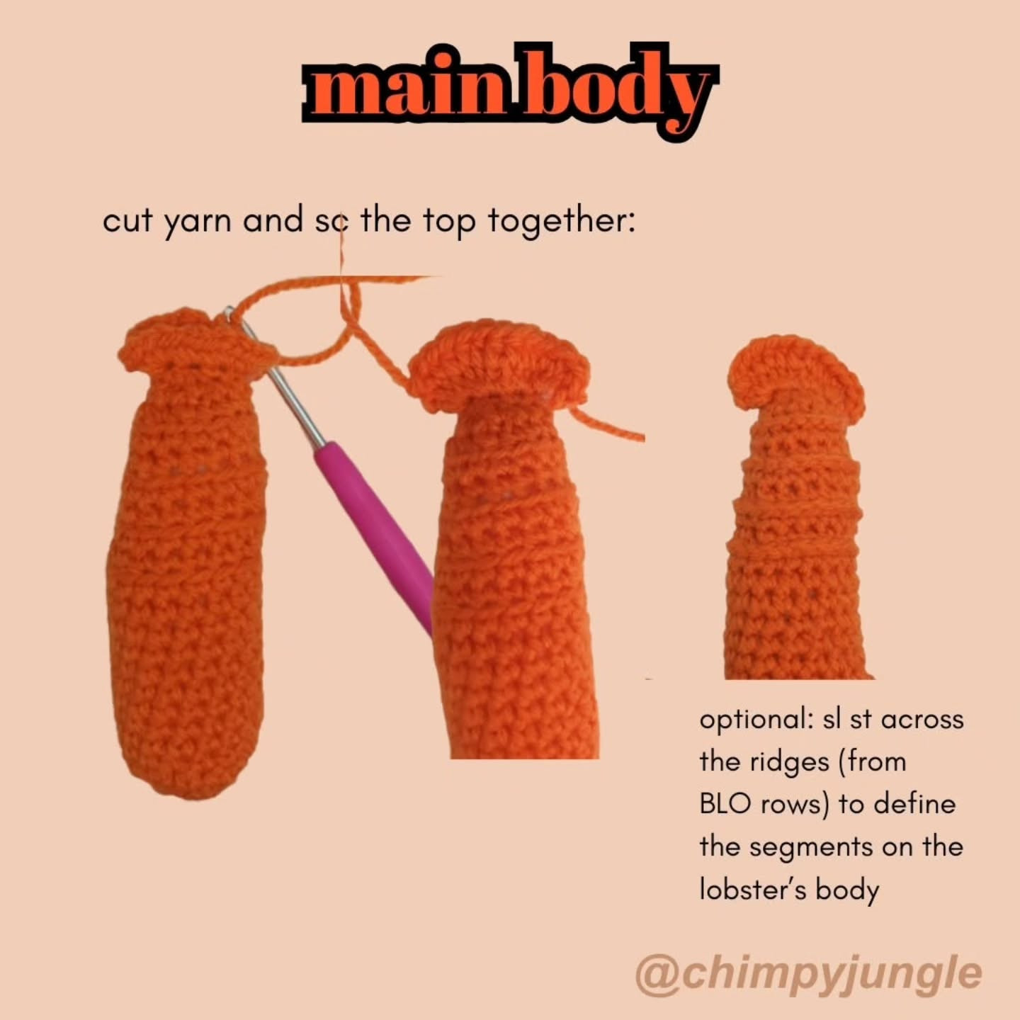 free pattern crochet a lobster friend