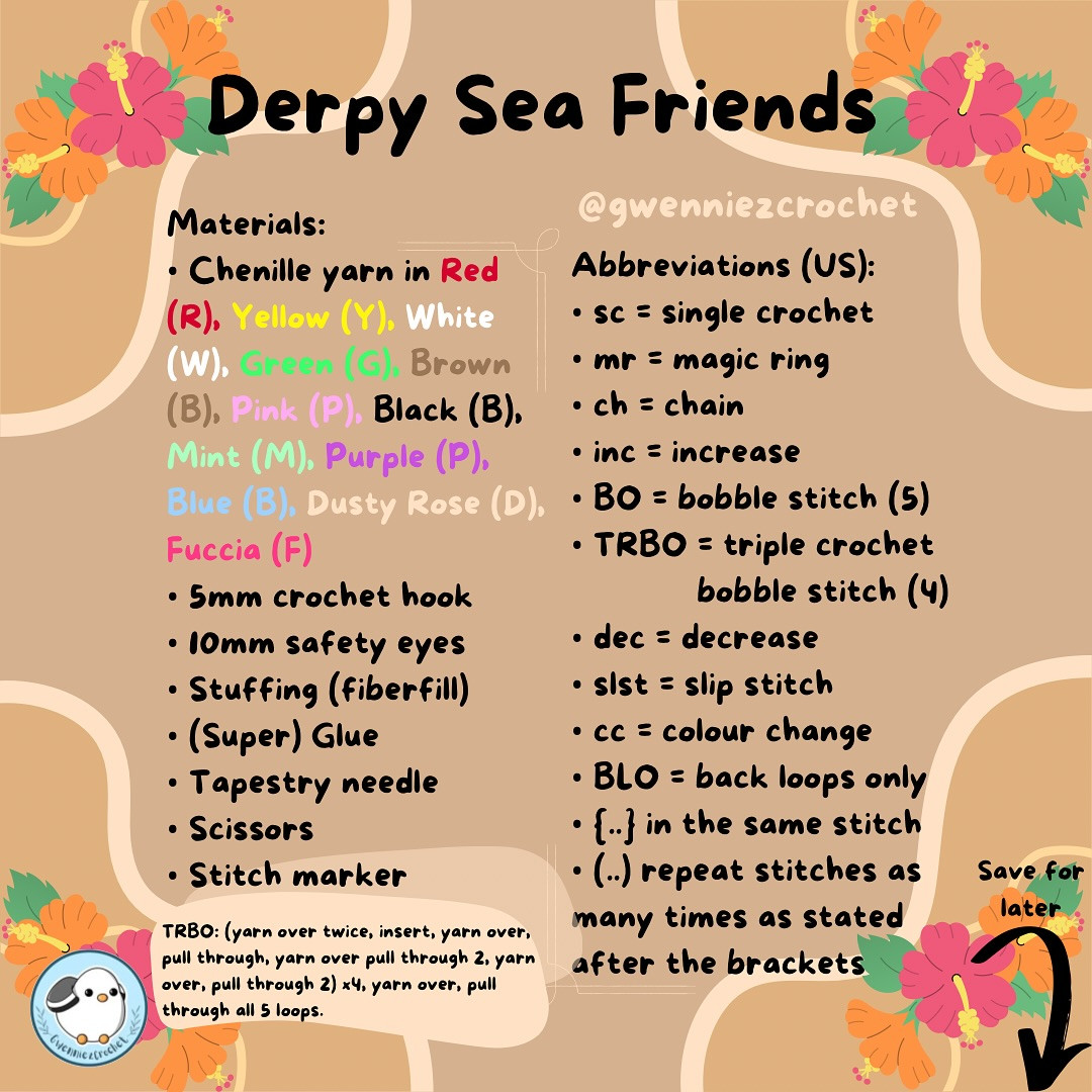 ✨FREE PATTERN Derpy Sea Friends!✨
