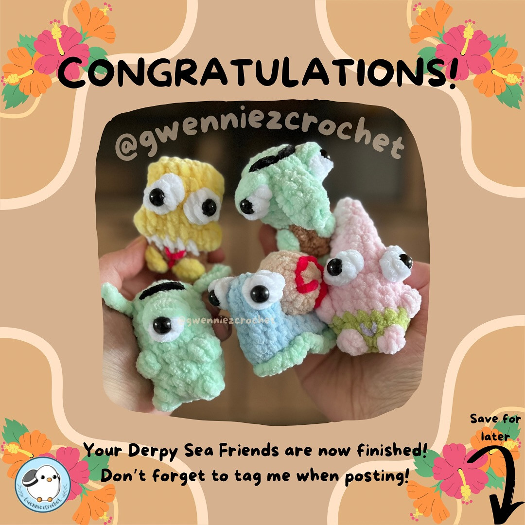 ✨FREE PATTERN Derpy Sea Friends!✨