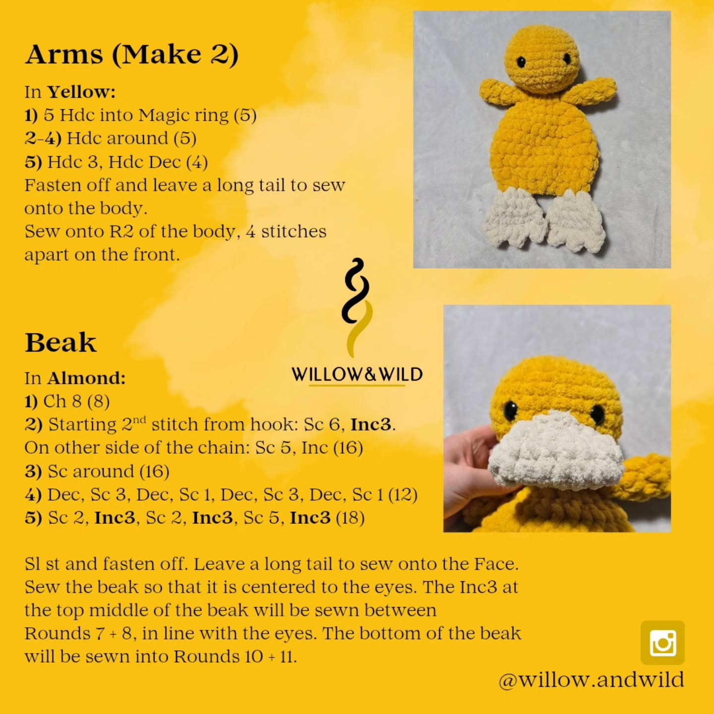 FREE PATTERN Ducko the Psychic Duck ... Psy-yie-yieeee 😉
