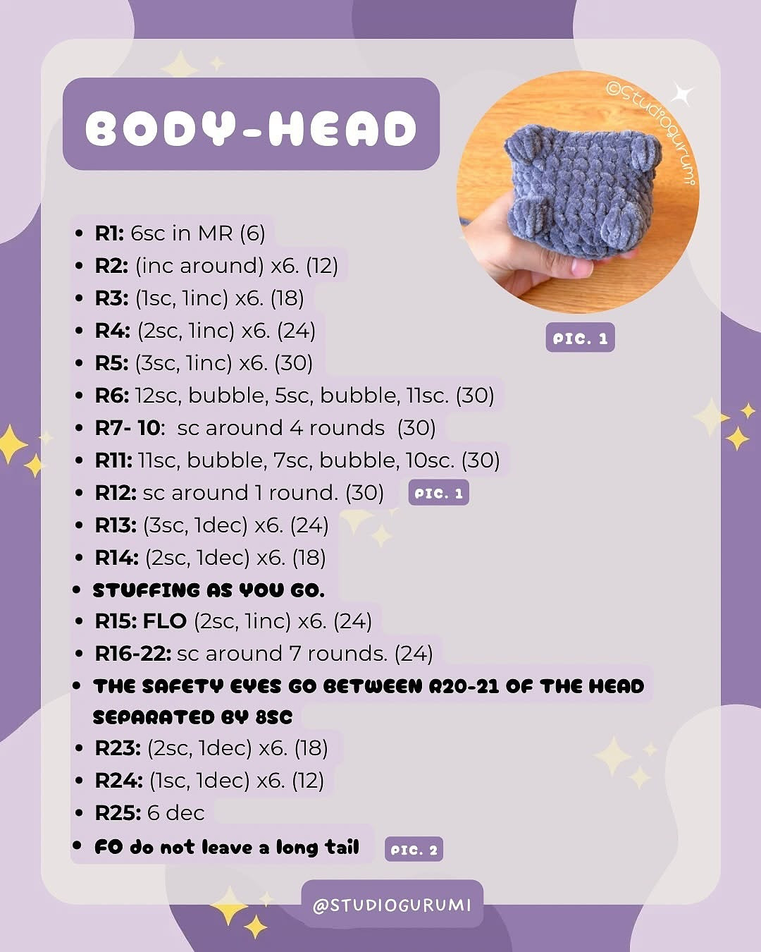 free pattern godzilla baby