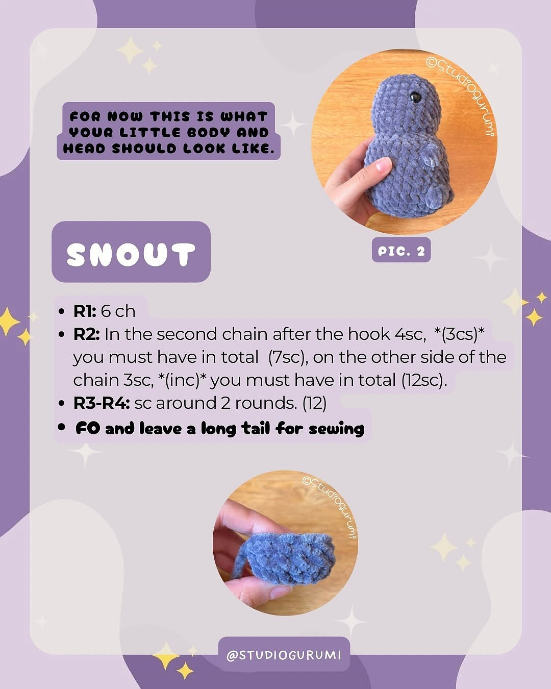 free pattern godzilla baby