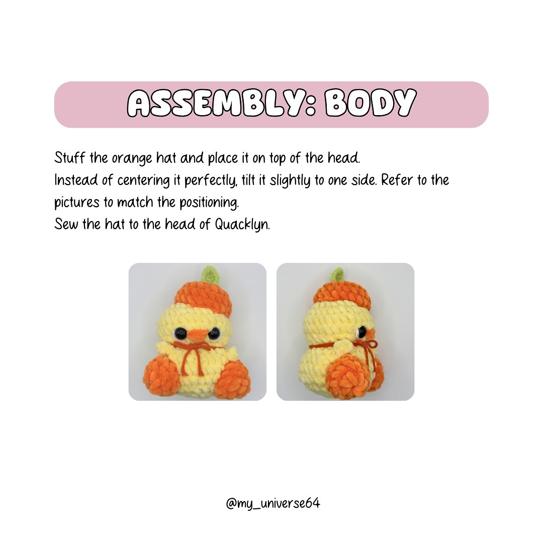 free pattern mod orange quacklyn