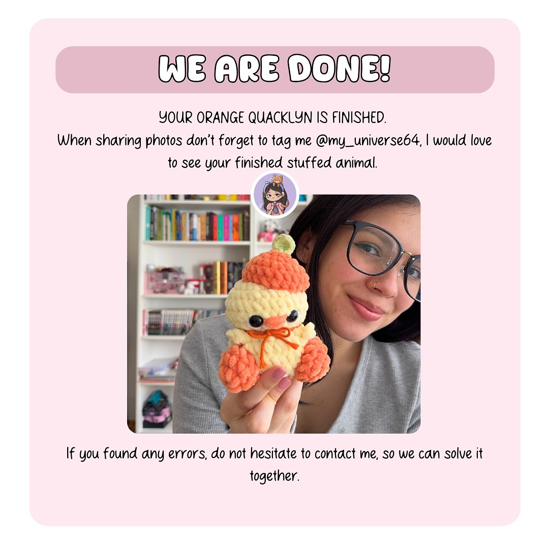 free pattern mod orange quacklyn