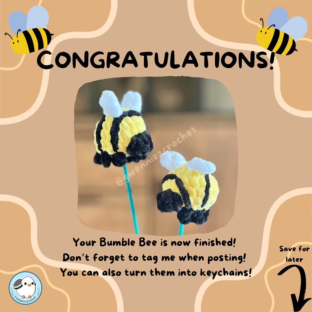 free pattern no sew bumble bee