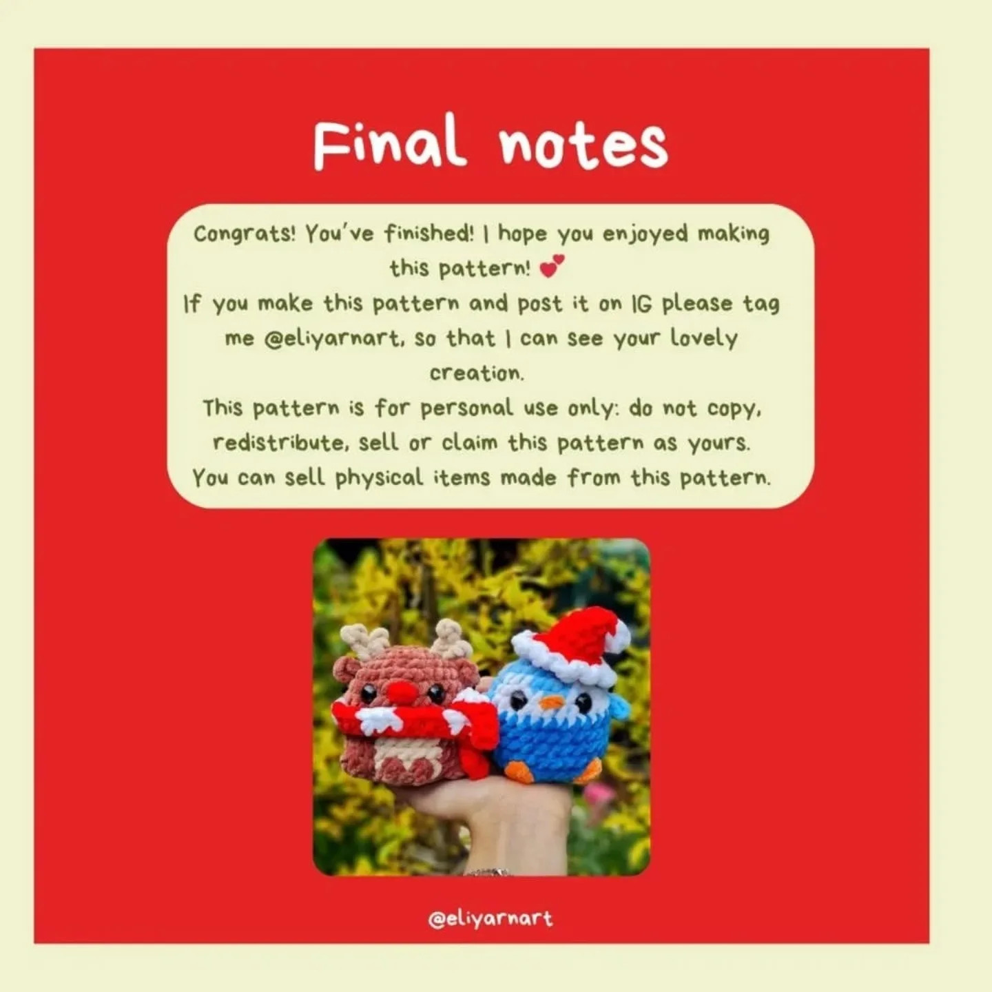 free pattern orion the reindeer