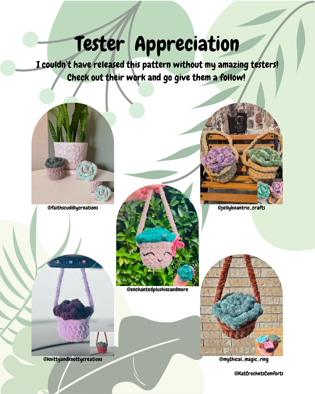 🪴FREE PATTERN RELEASE - Hanging Succulent🪴
