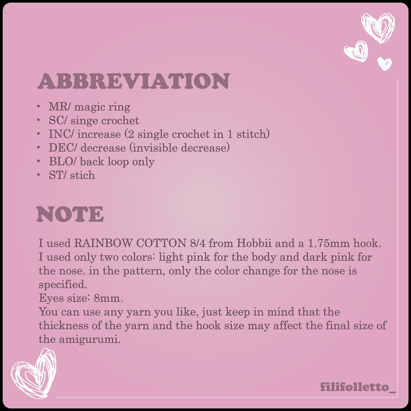 ✨ Free Pattern Release: Valenpig! 🐷💖✨
