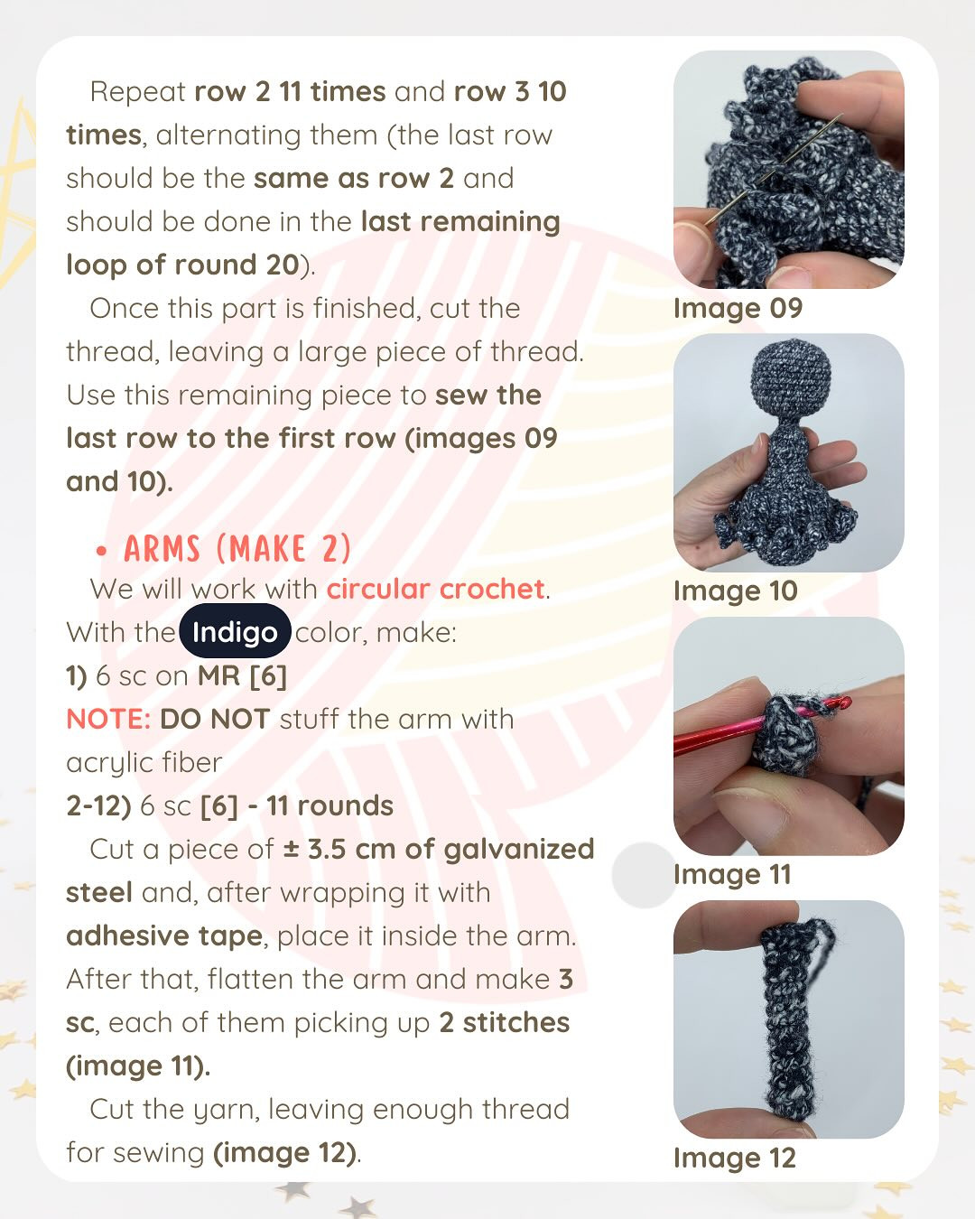free pattern stellar doll