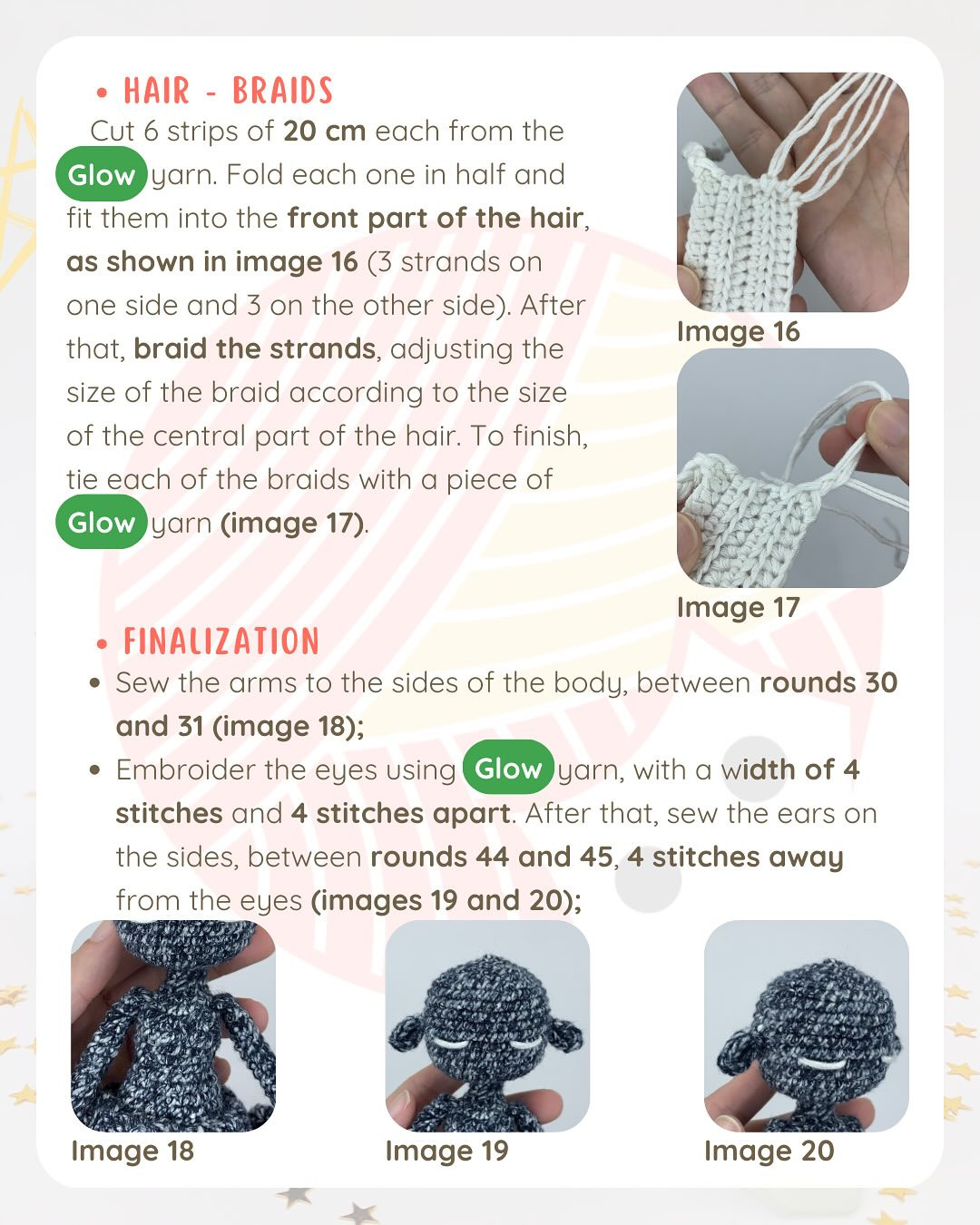 free pattern stellar doll