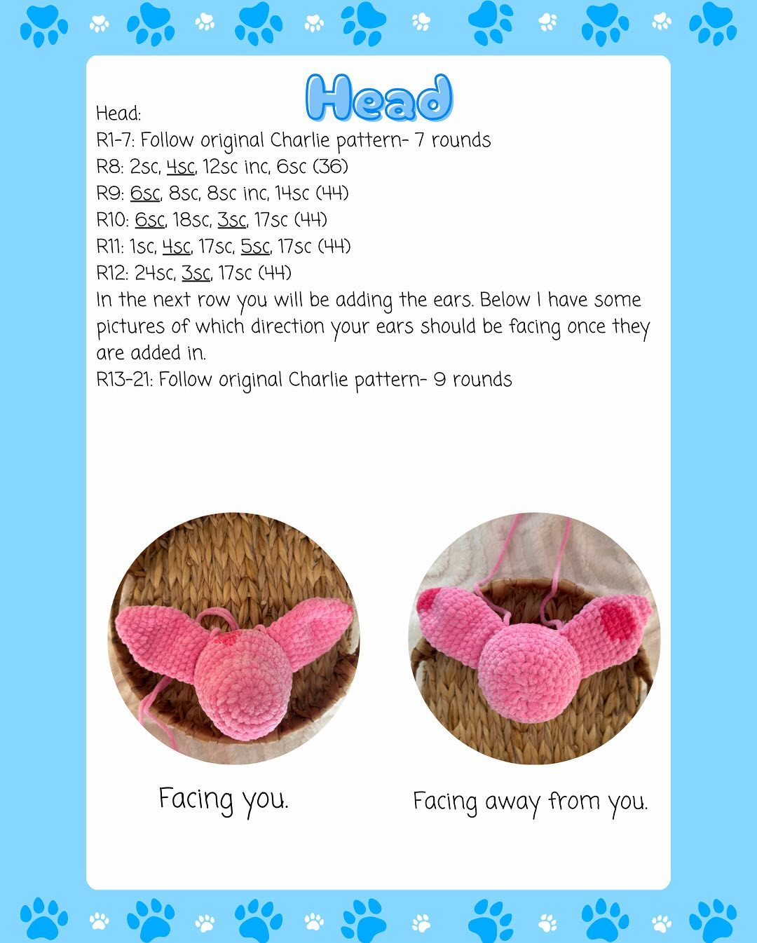 free pup snuggler mod blue and pink dog