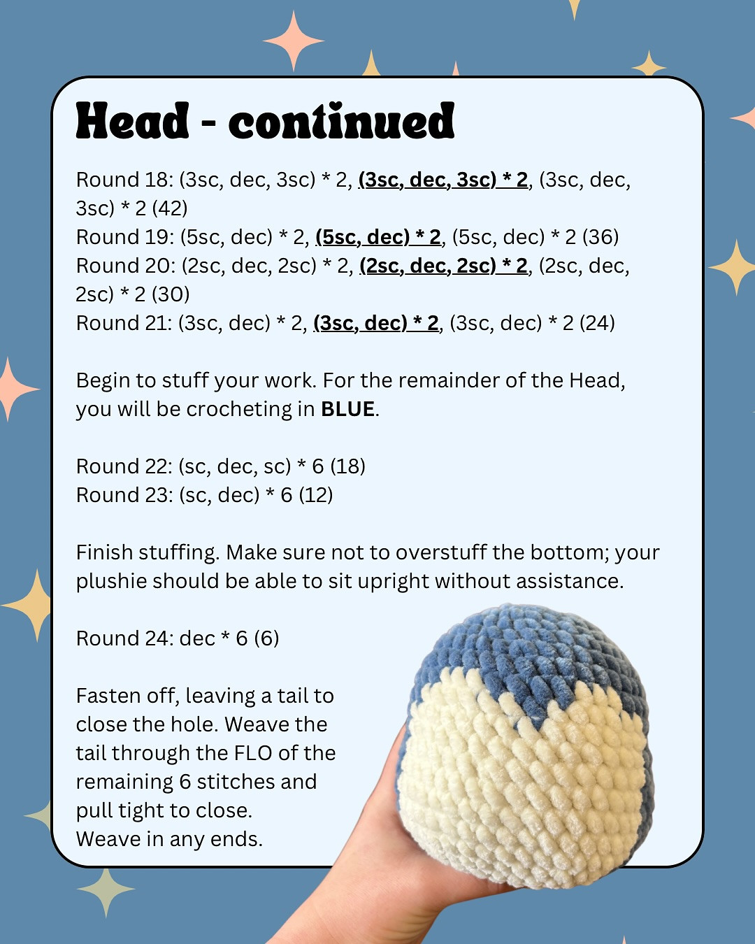 FREE SLEEPY PUFFBALL PATTERN 💤🤍