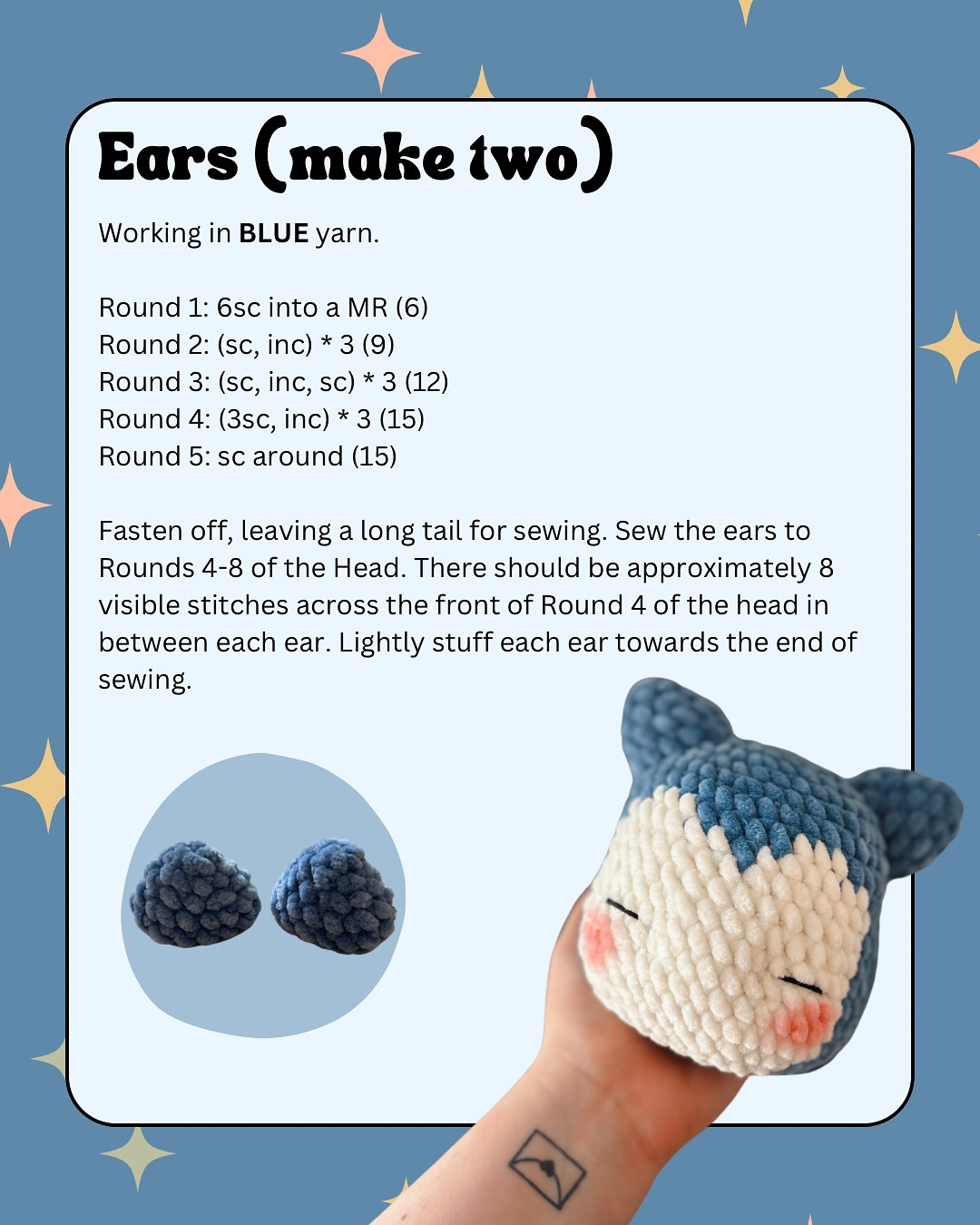 FREE SLEEPY PUFFBALL PATTERN 💤🤍