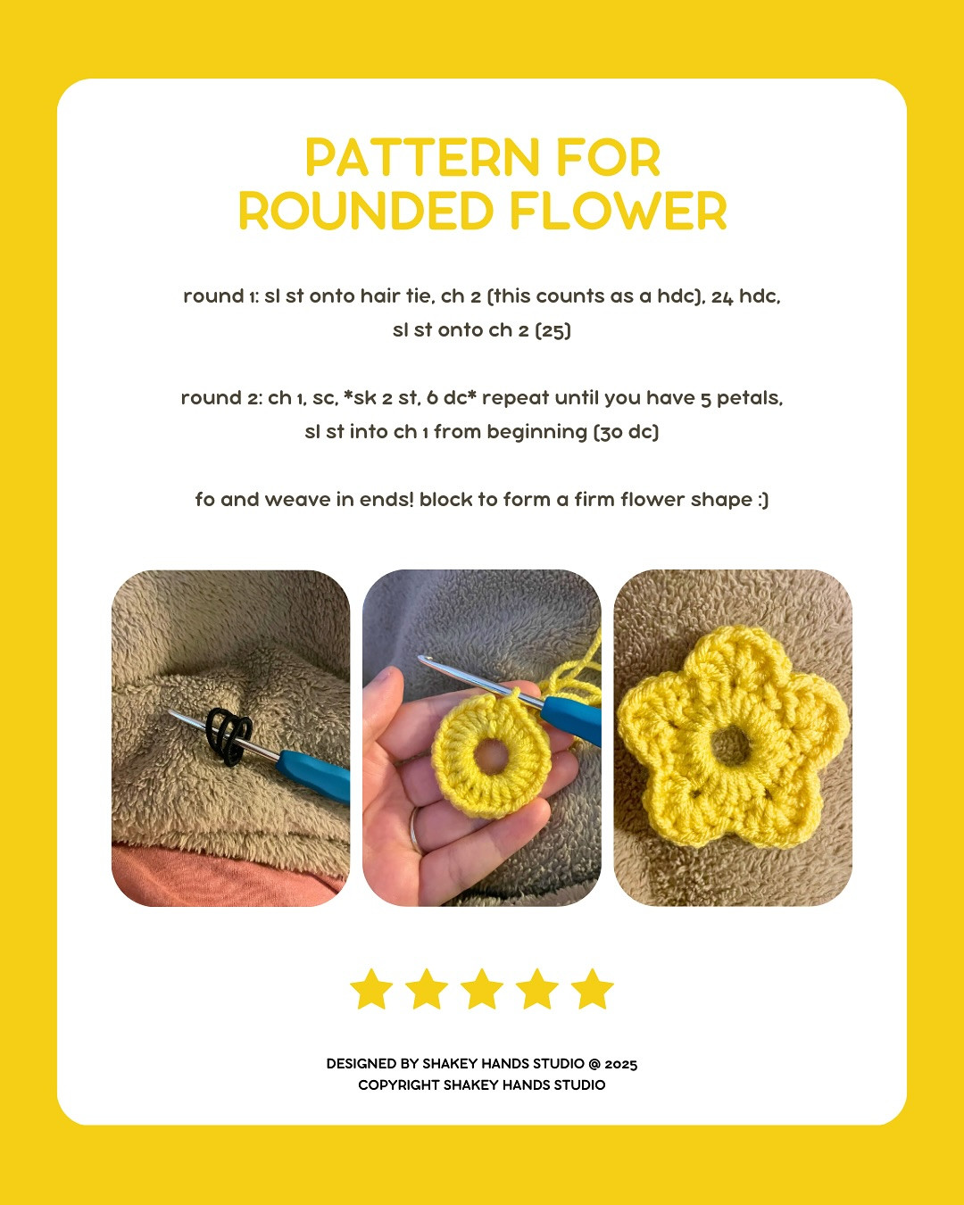 ﹥*:ꔫ:*+ﾟ FREE STAR (+ surprise) SCRUNCHIE PATTERN ﹥*:ꔫ:*+ﾟ