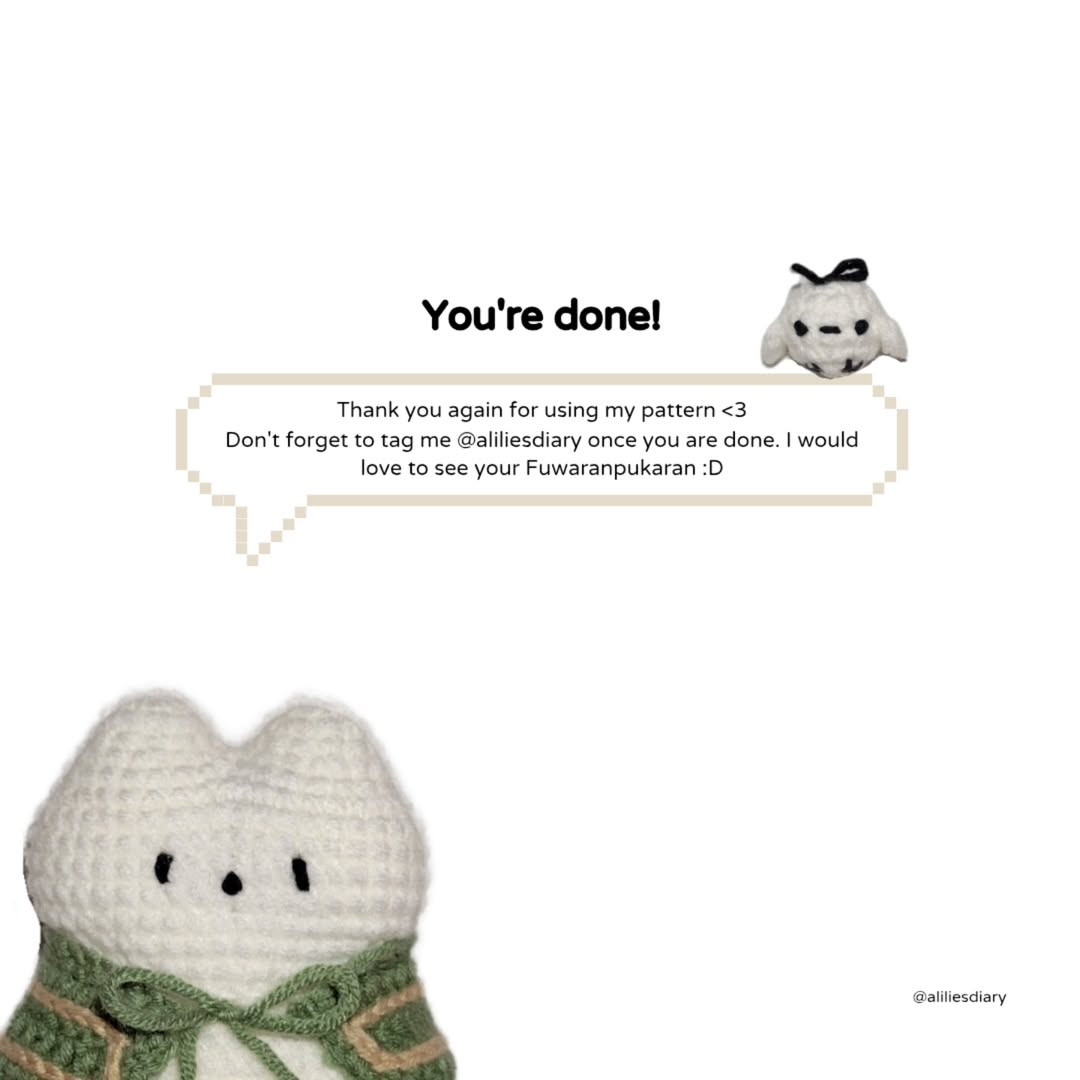 Fuwaranpukaran Pattern (FREE) 🐻🤍🎈