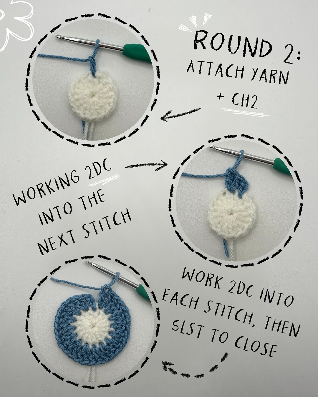 How to crochet flower bag🌸
