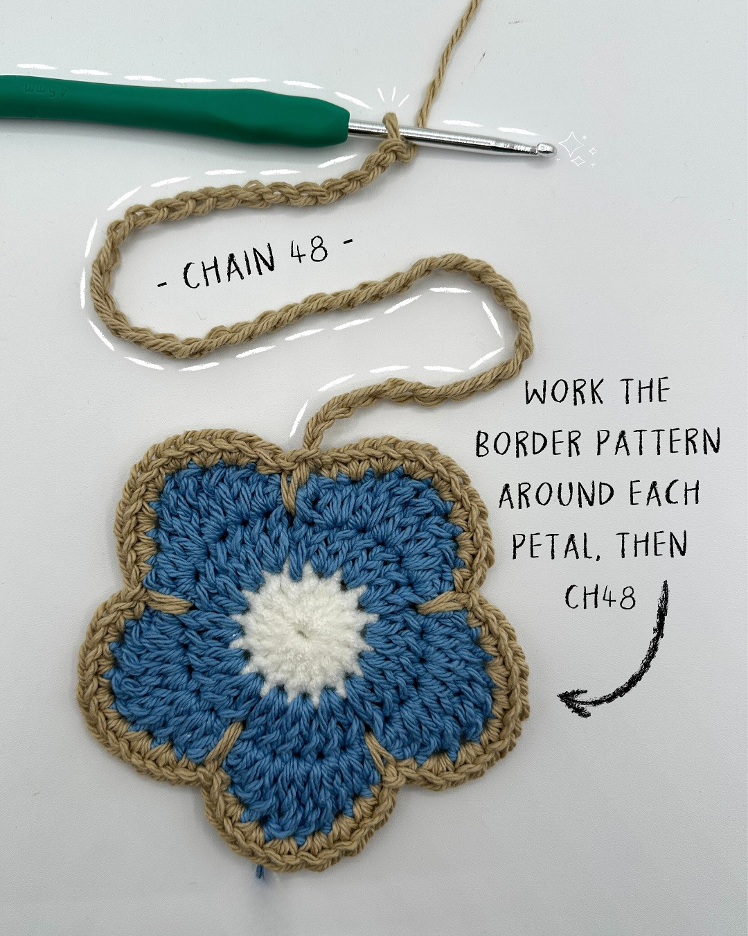 How to crochet flower bag🌸