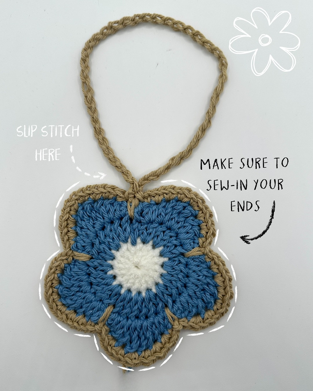 How to crochet flower bag🌸