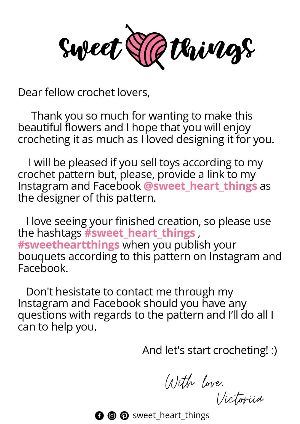 Hyacinth Bouquet
 crochet pattern