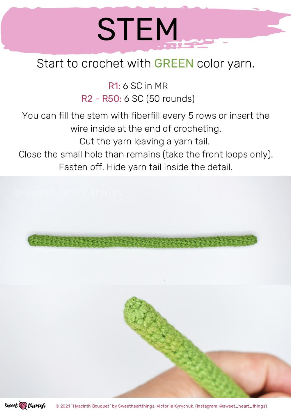 Hyacinth Bouquet
 crochet pattern