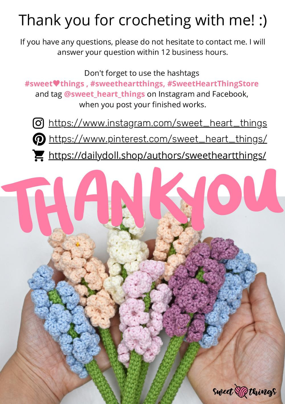 Hyacinth Bouquet
 crochet pattern