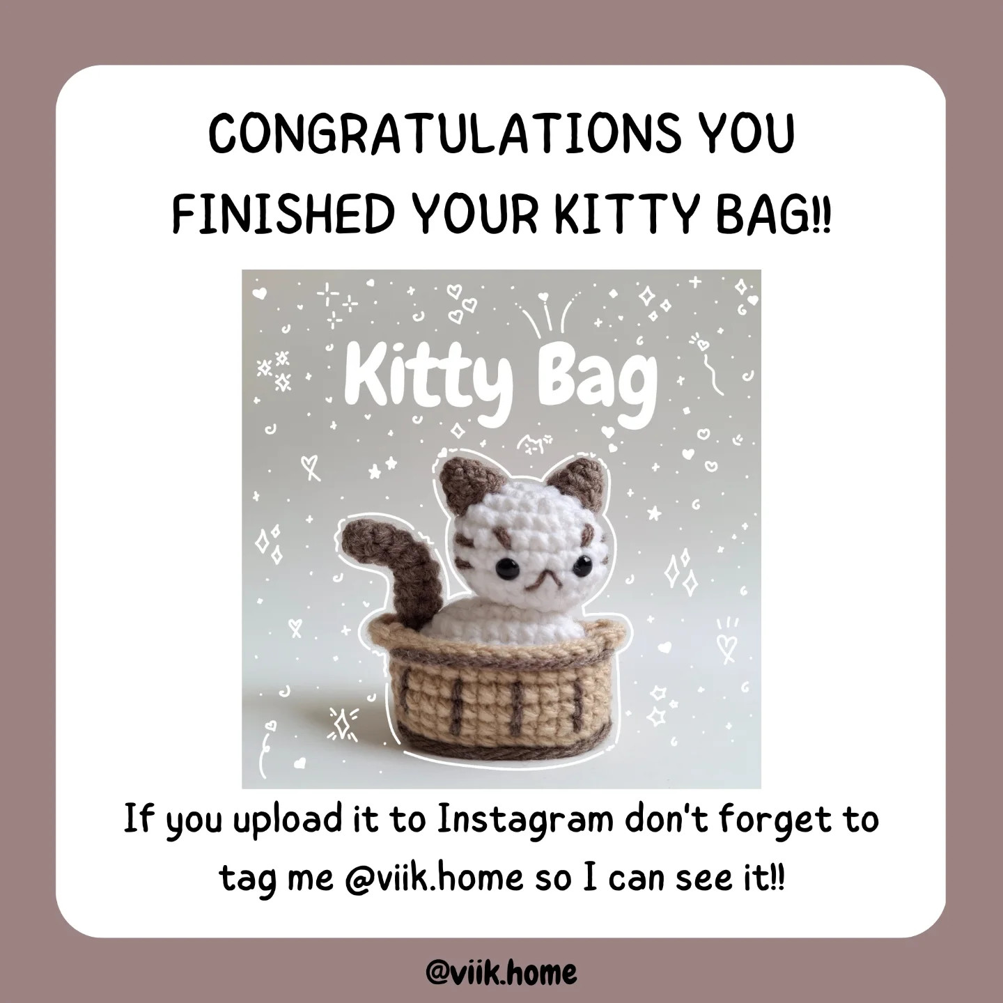 Kitty Bag free pattern (⁠≧⁠▽⁠≦⁠)