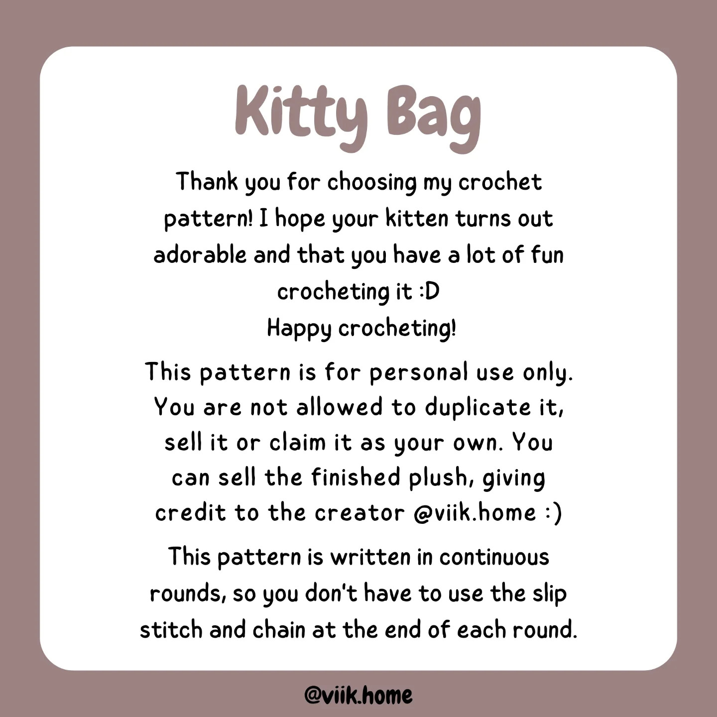 Kitty Bag free pattern (⁠≧⁠▽⁠≦⁠)