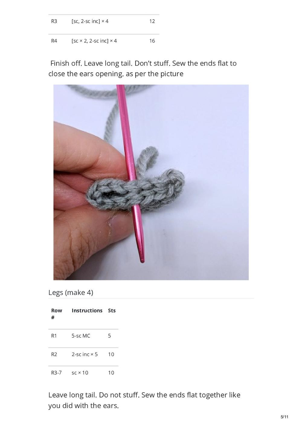 Little Cube Squirrel Amigurumi Pattern