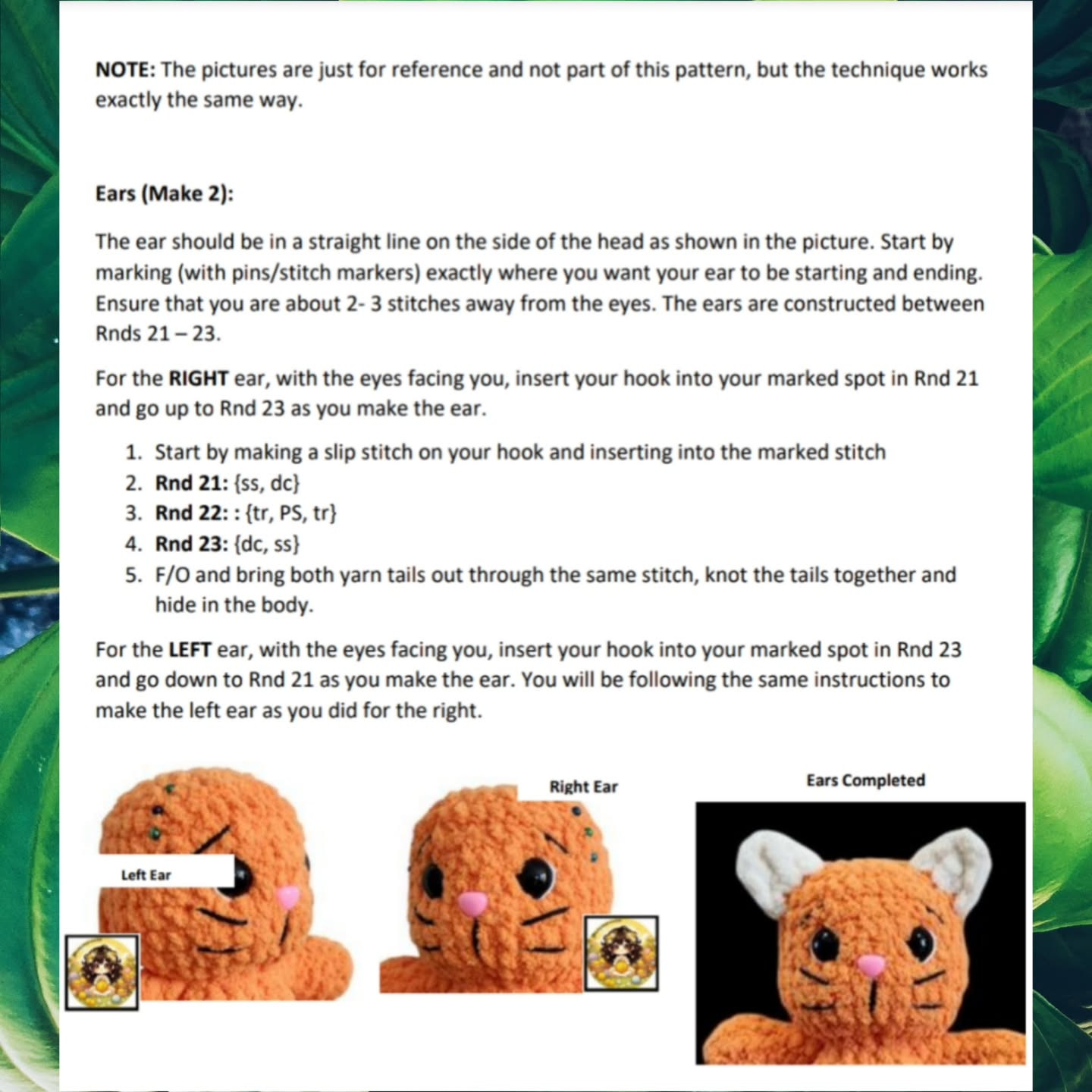 low sew atticus the caticus crochet pattern