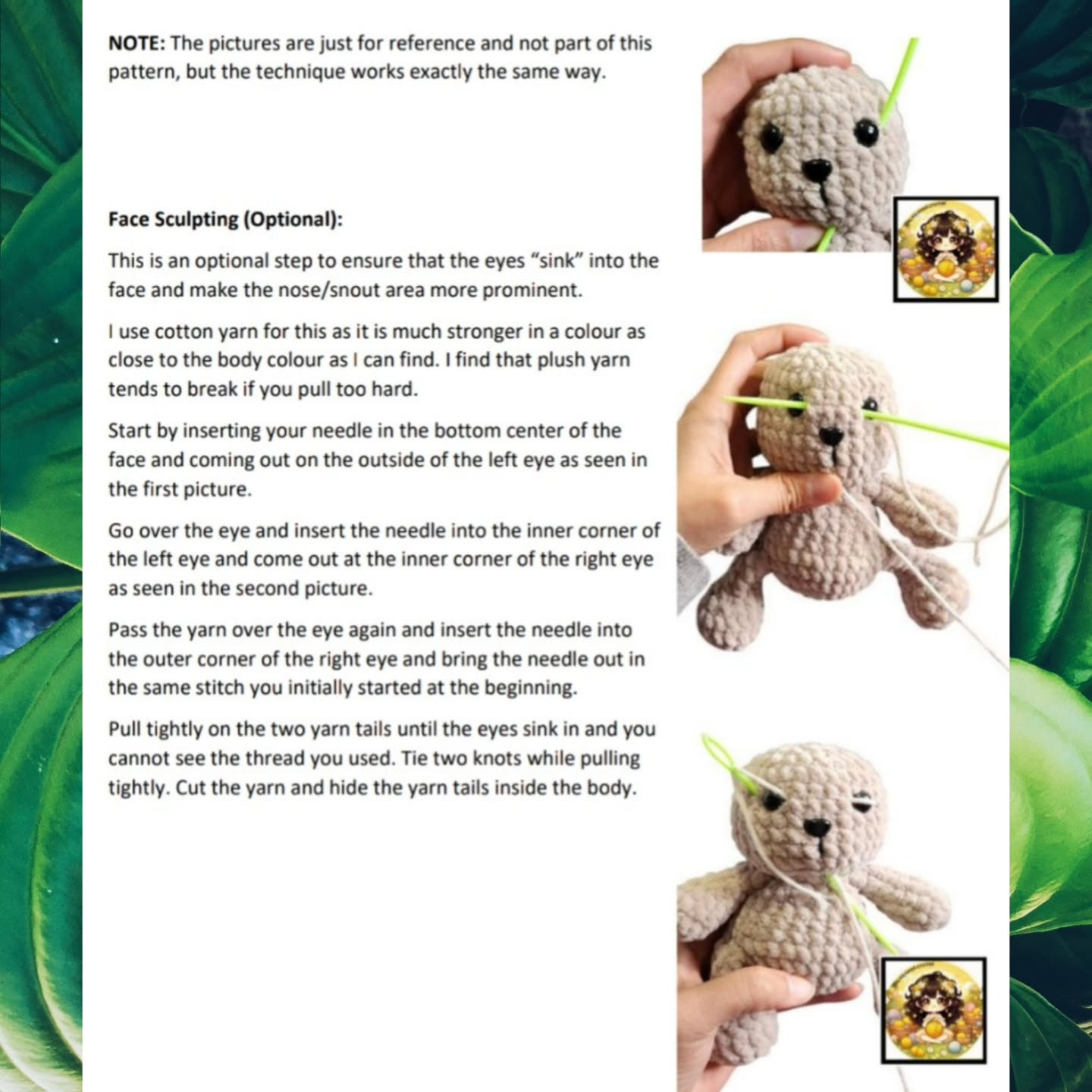 low sew atticus the caticus crochet pattern