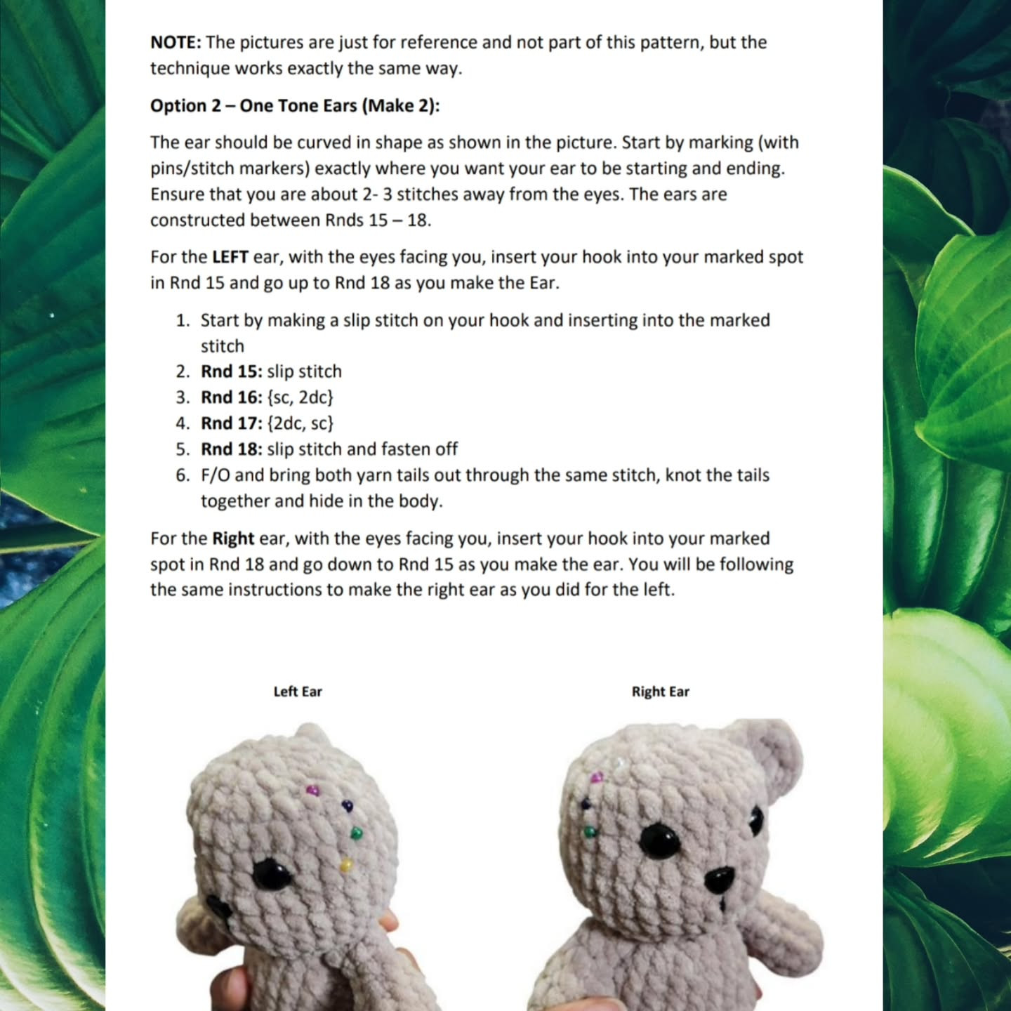 low sew bella the beautyberry bear crochet pattern