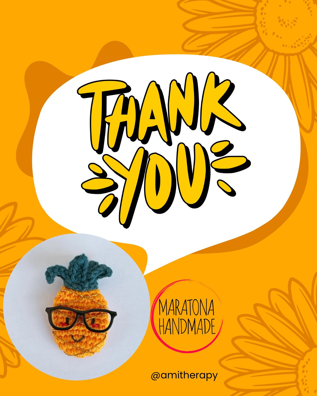 Meet the most tropical brooch from the @maratona_handmade : our cheerful little “Pin-e- apple”!