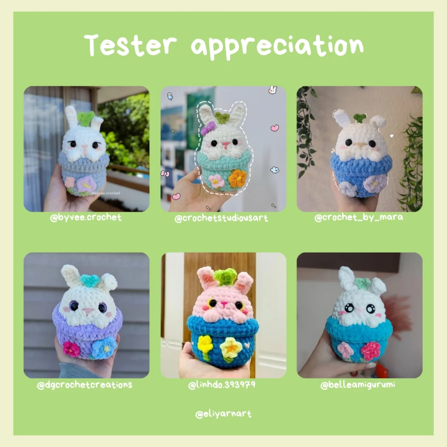 ✨️Myosotis the Bunny 🐰🩵 and Daffodil the Duck 🐥💛 FREE PATTERN release✨️