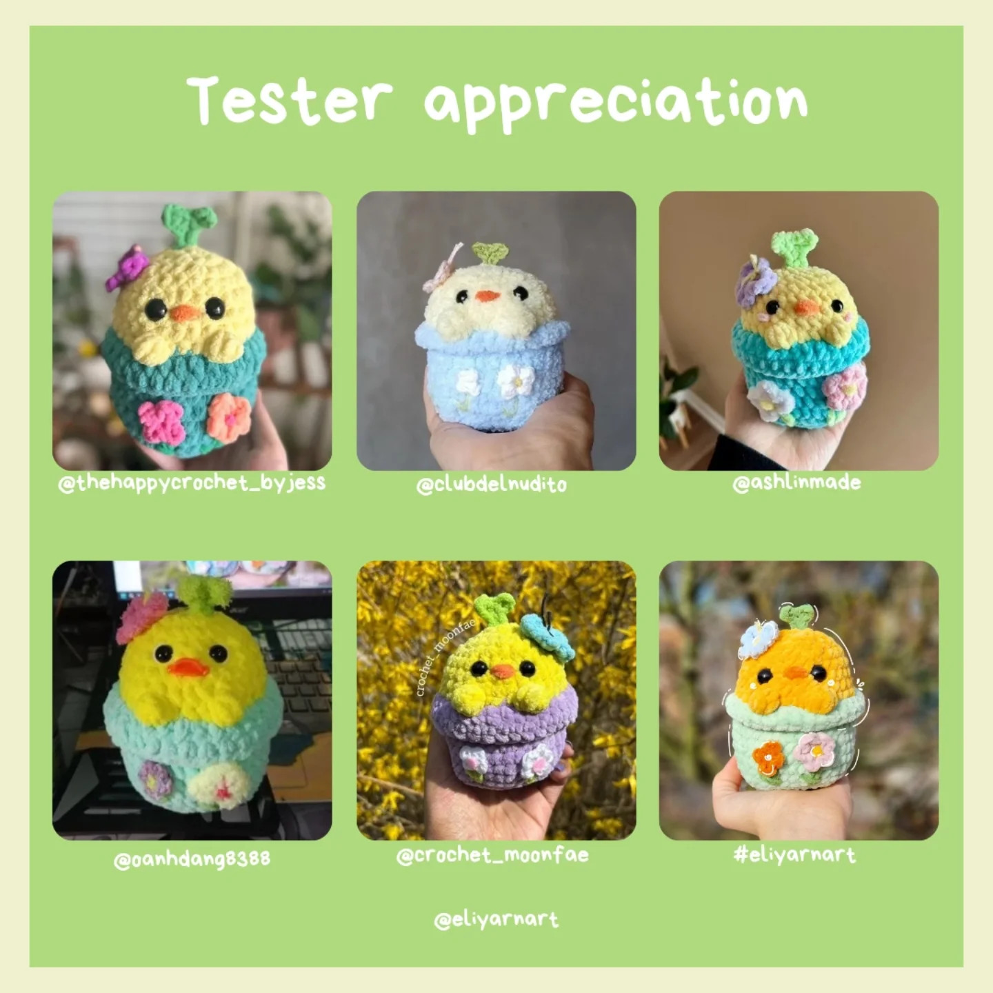 ✨️Myosotis the Bunny 🐰🩵 and Daffodil the Duck 🐥💛 FREE PATTERN release✨️