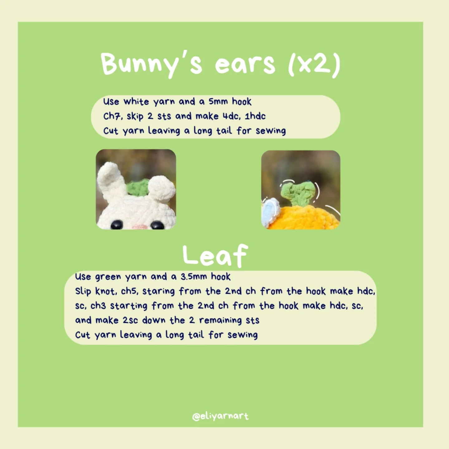 ✨️Myosotis the Bunny 🐰🩵 and Daffodil the Duck 🐥💛 FREE PATTERN release✨️