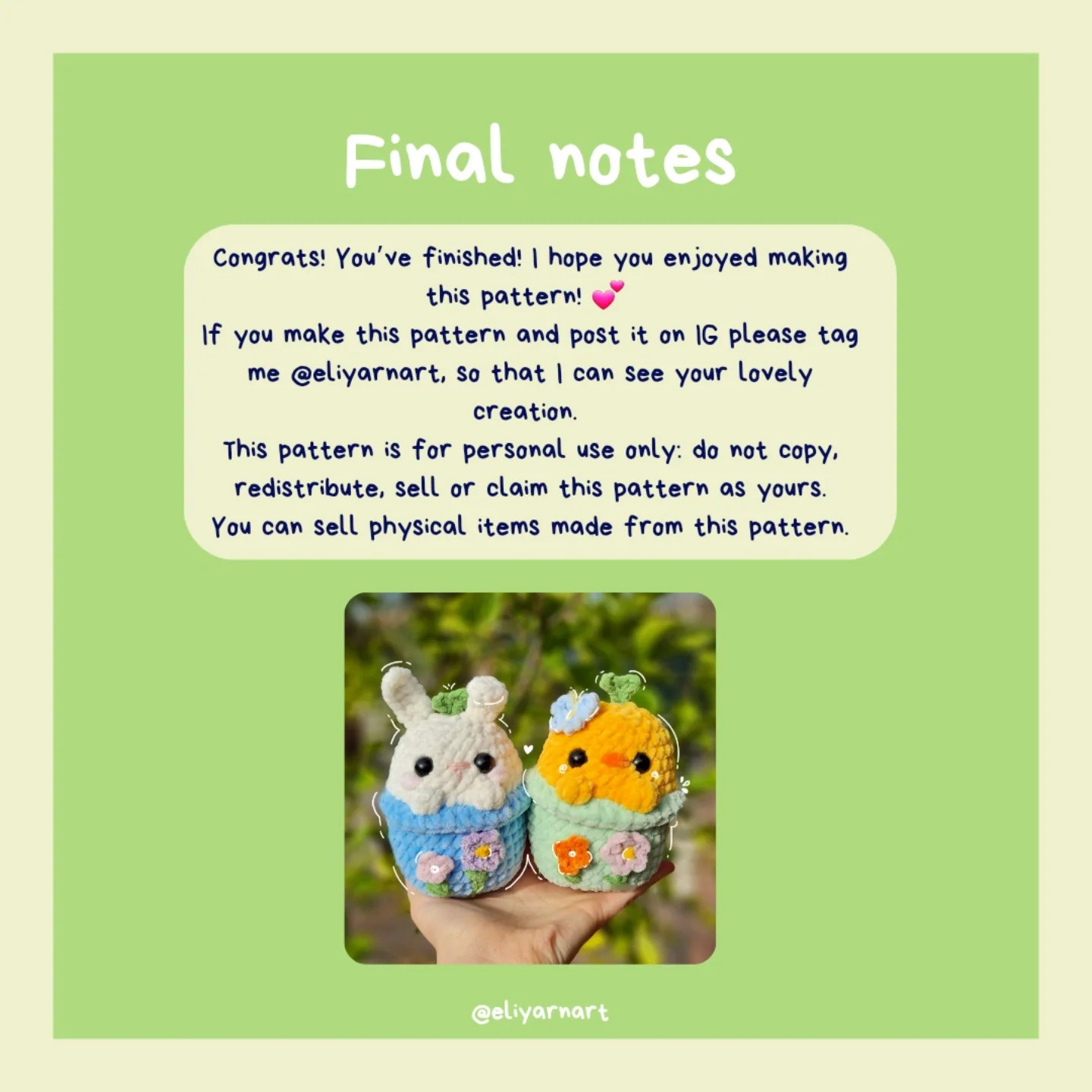 ✨️Myosotis the Bunny 🐰🩵 and Daffodil the Duck 🐥💛 FREE PATTERN release✨️