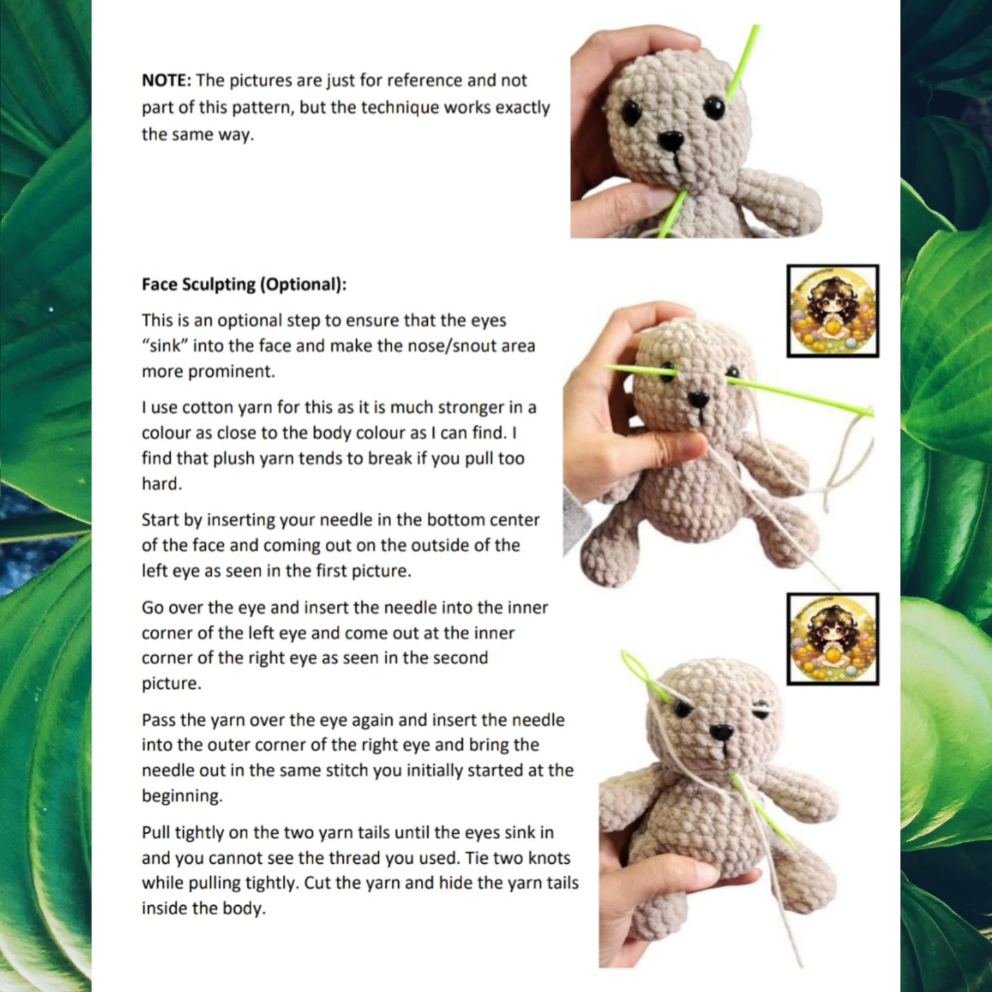 no sew aaron the acorn crochet pattern