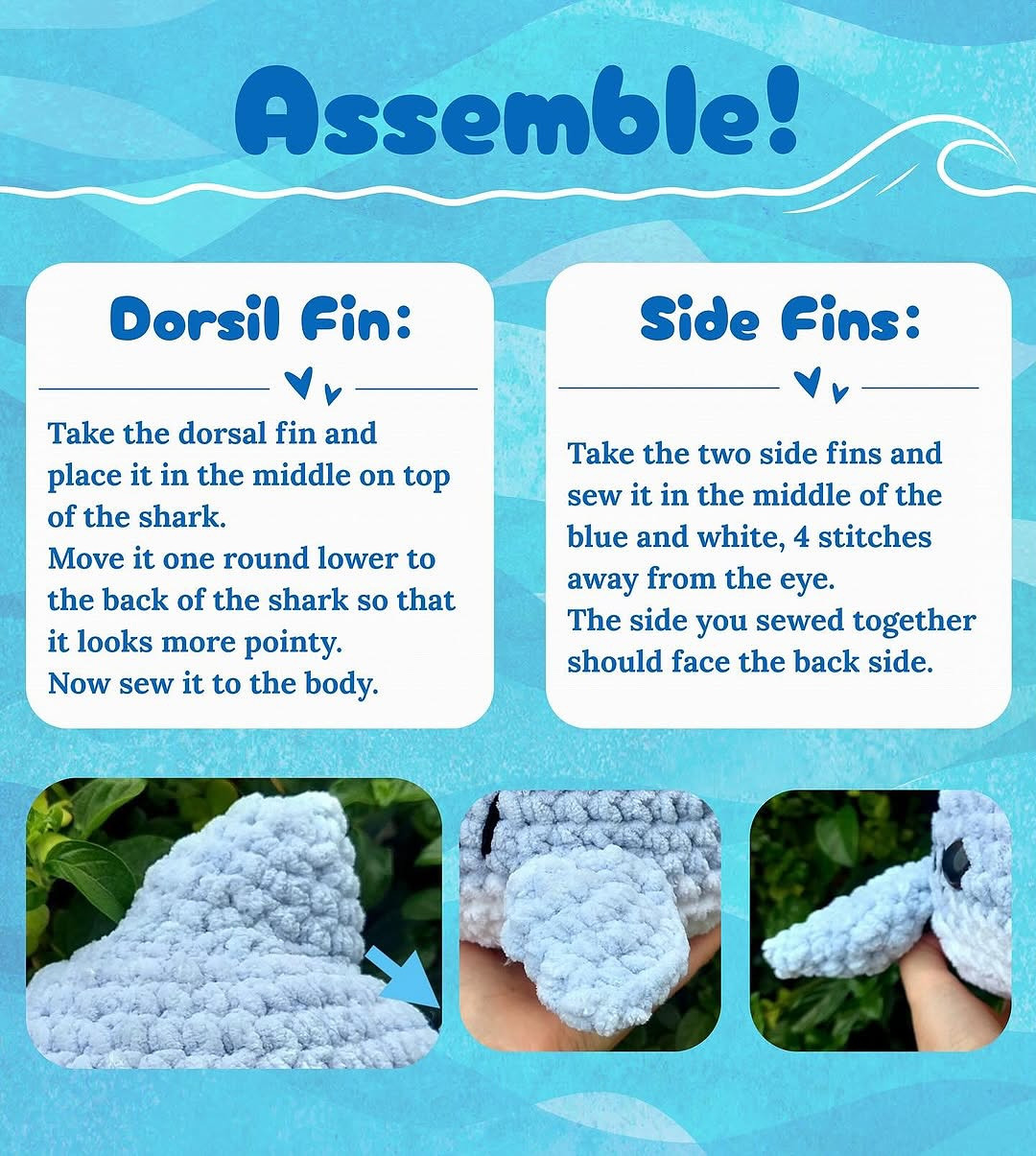 sharky free pattern shark