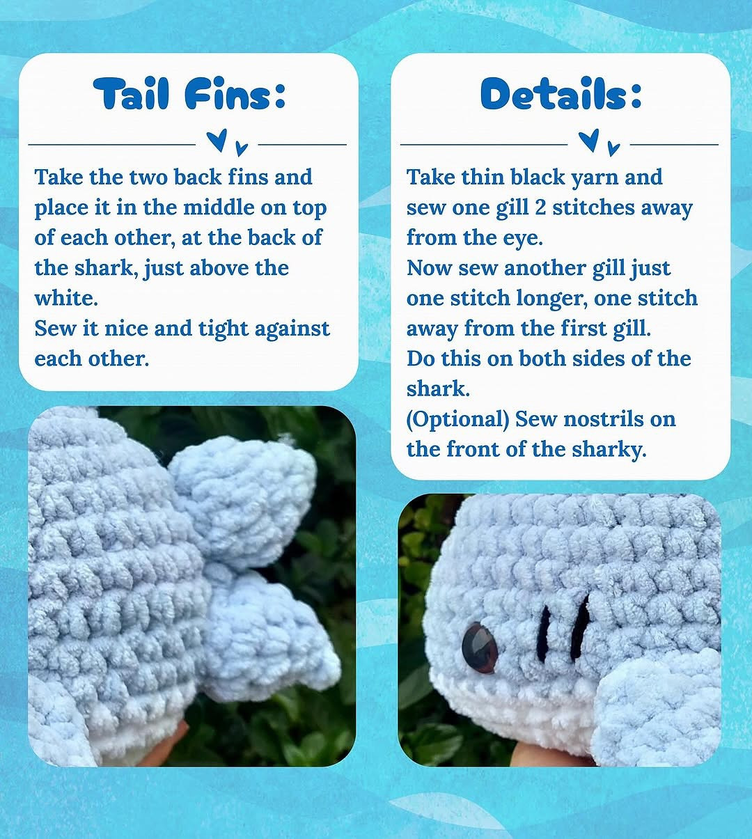 sharky free pattern shark