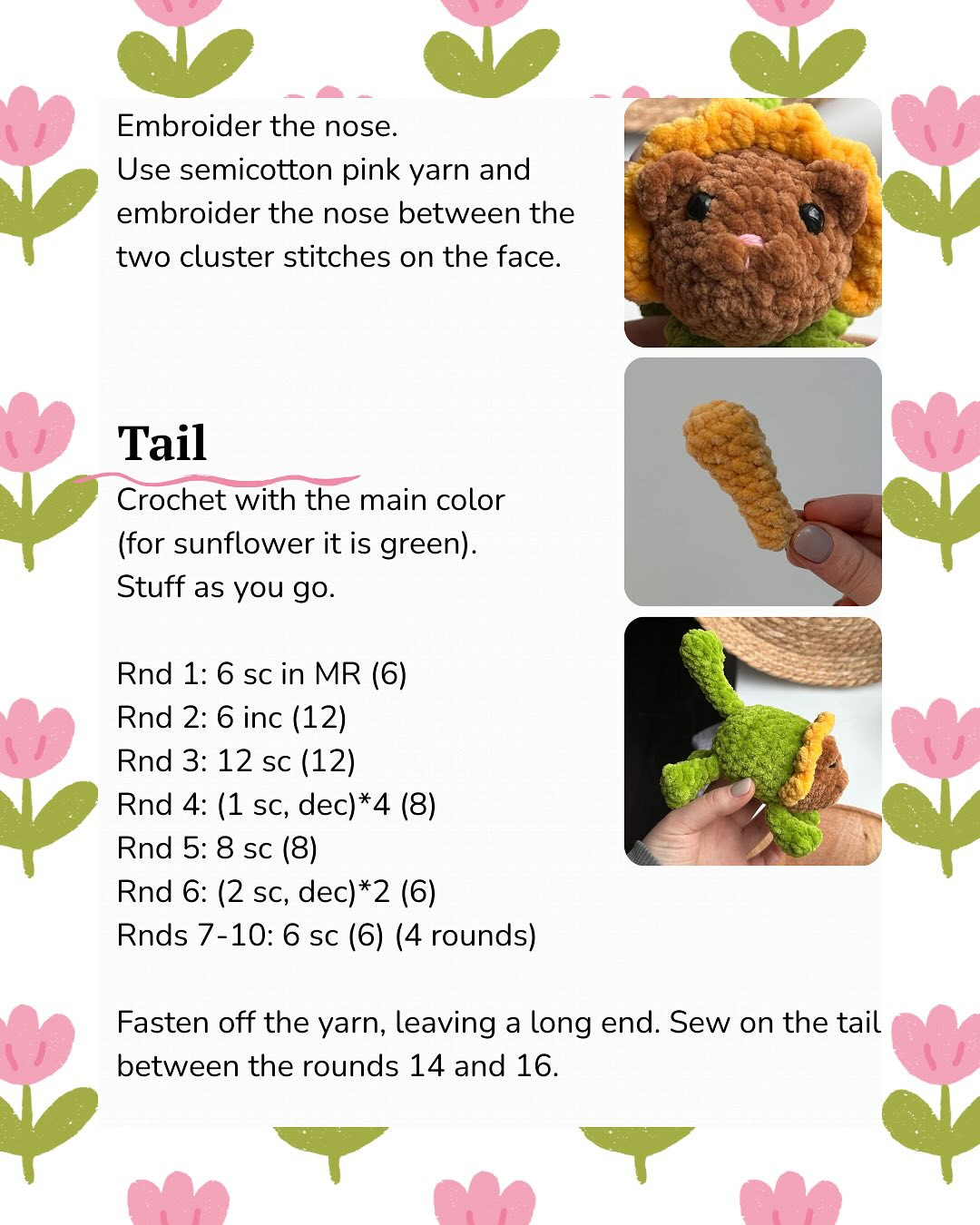 The free “Flower Cat” crochet pattern is ready!