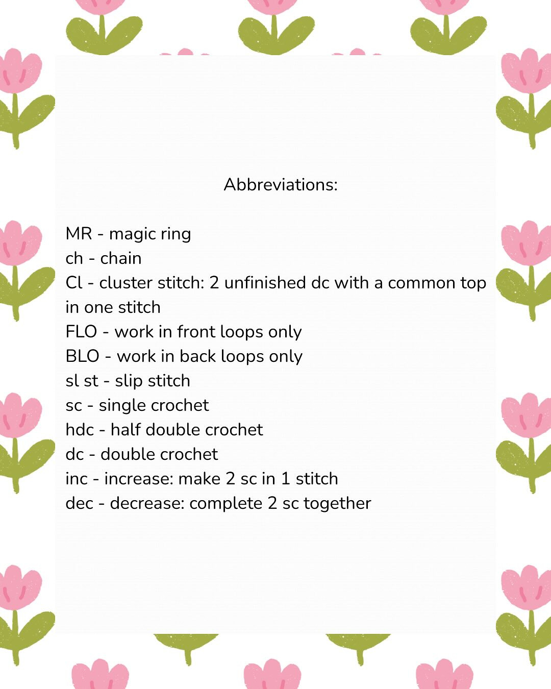 The free “Flower Cat” crochet pattern is ready!