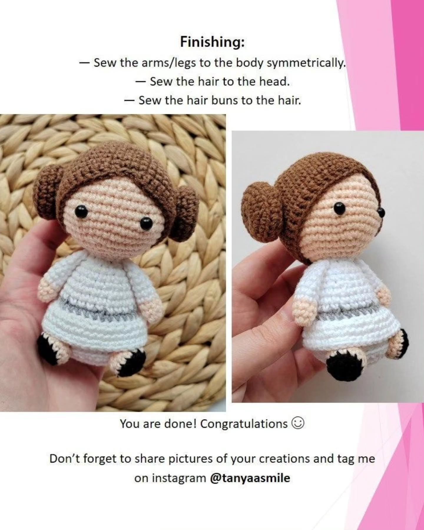 the small leia free crochet pattern doll