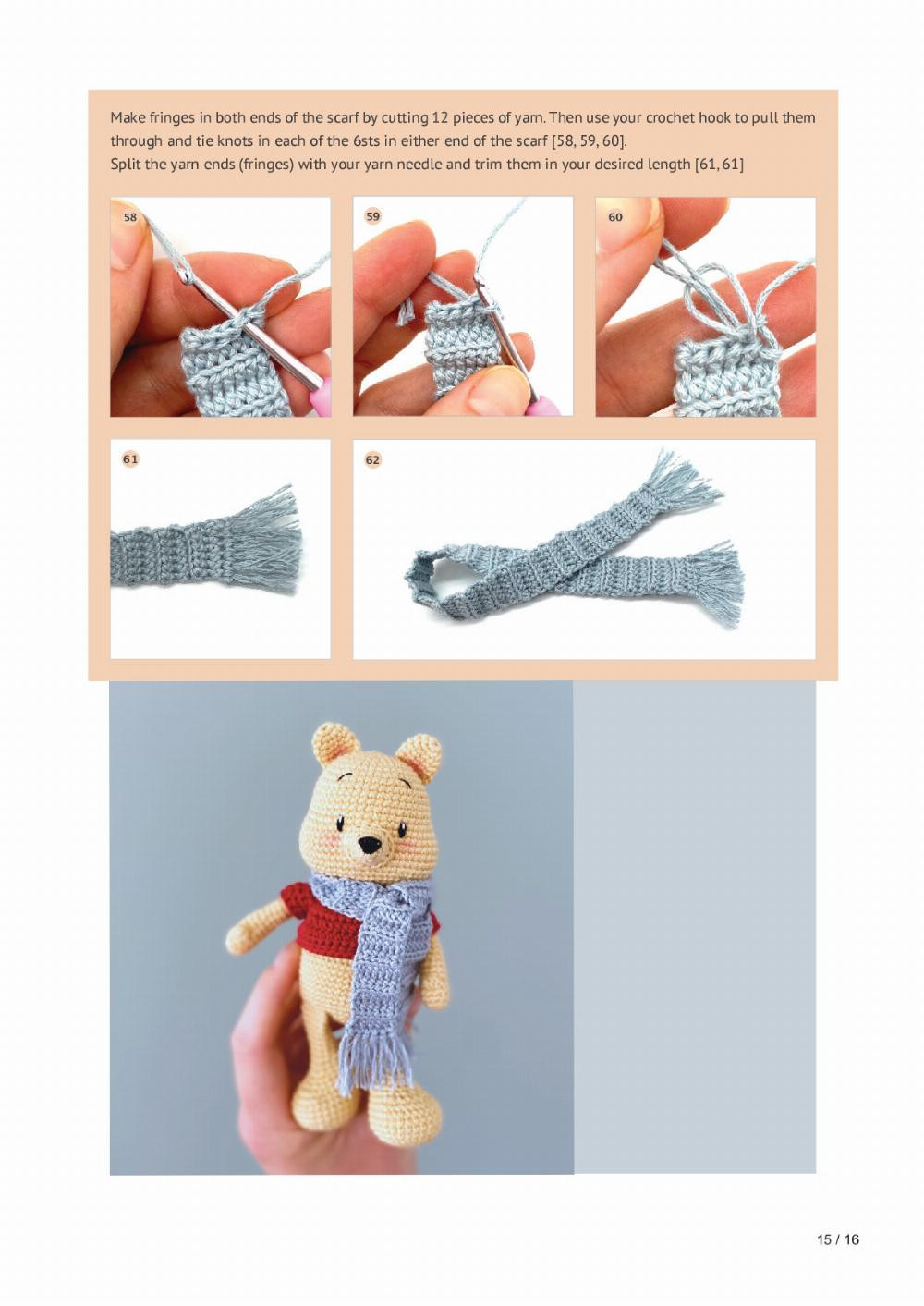 winnie the pooh crochet pattern yellow
