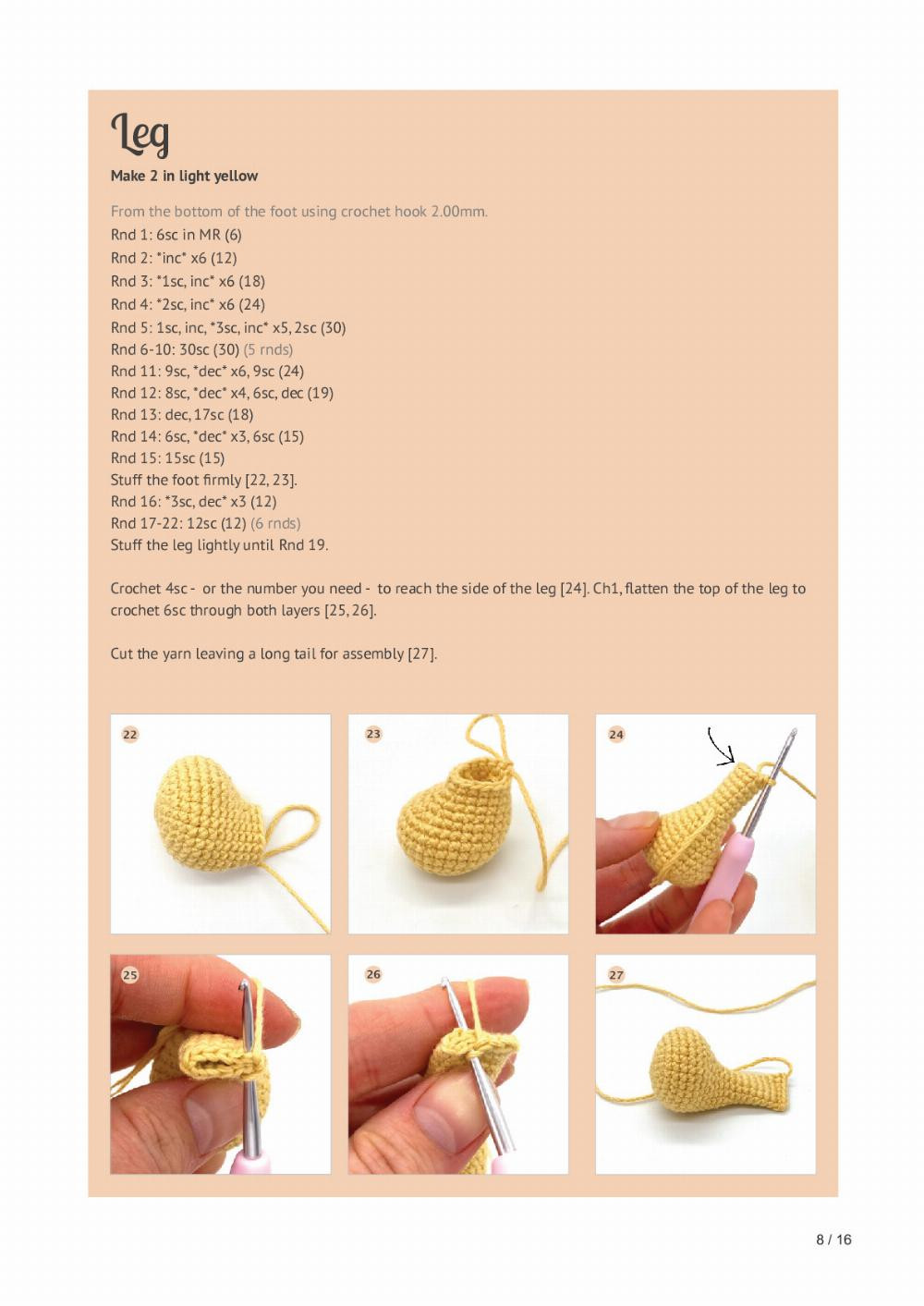 winnie the pooh crochet pattern yellow