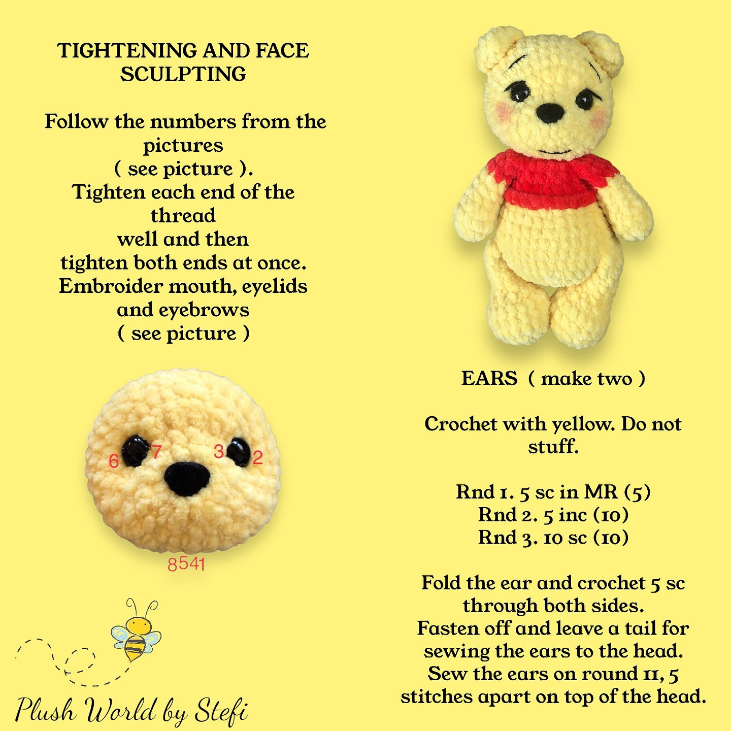 yellow bear free pattern ❣️ FREE PATTERN ❣️