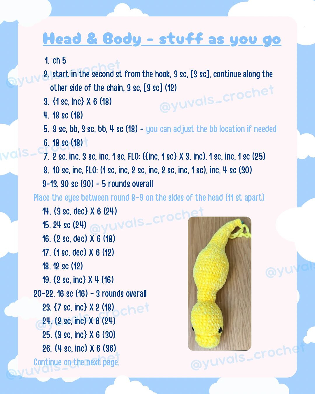 yellow dragon free pattern