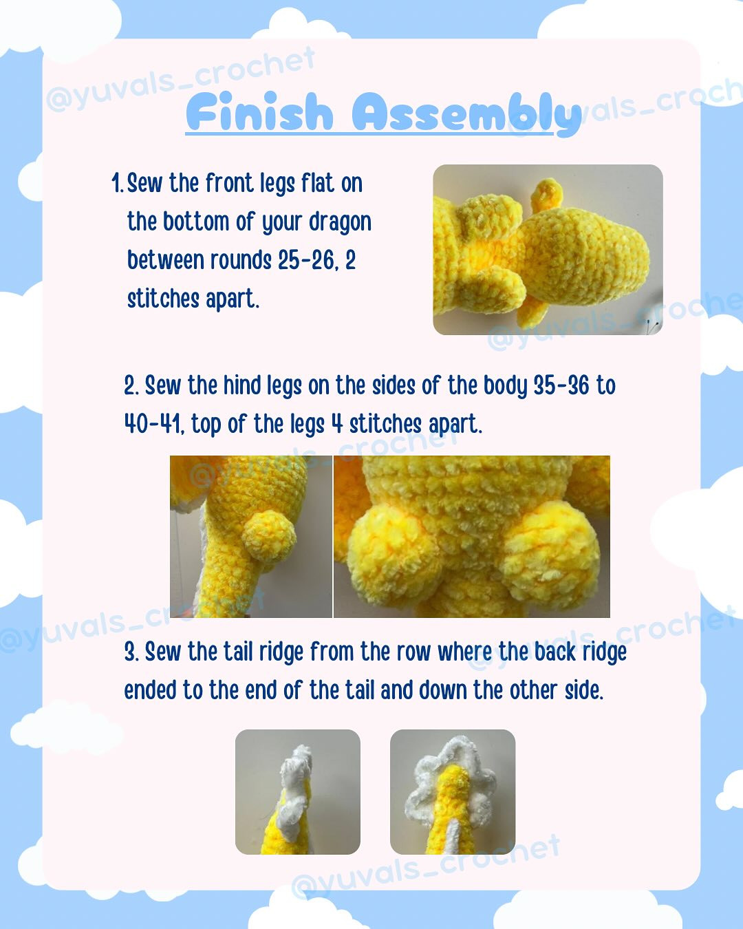 yellow dragon free pattern