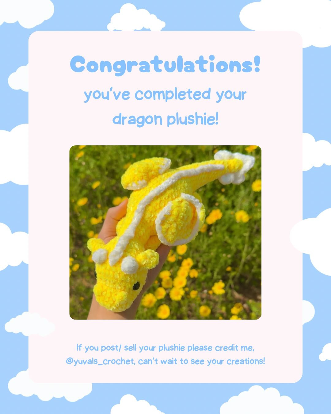 yellow dragon free pattern