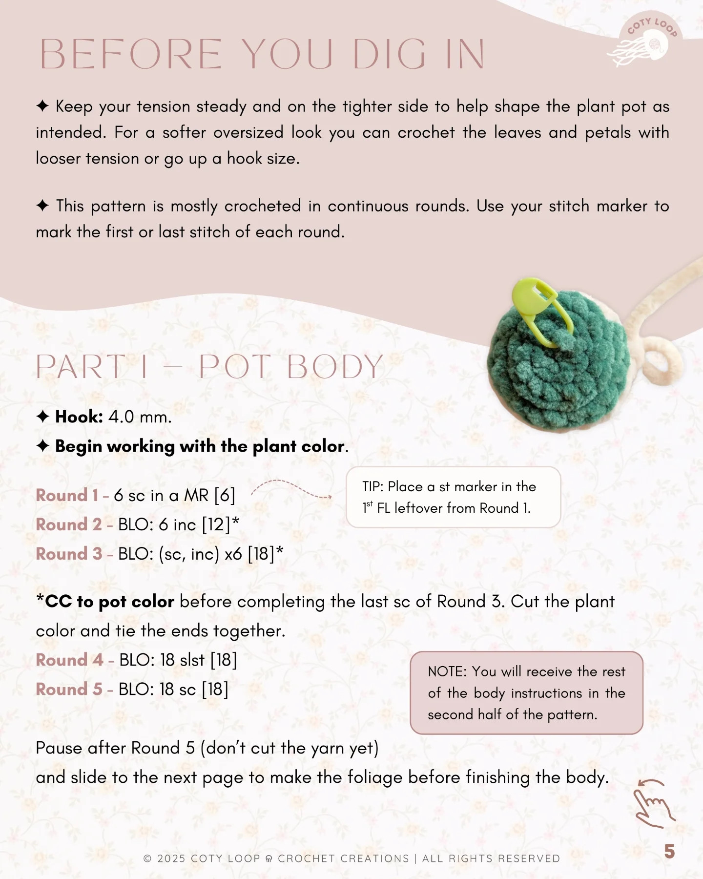 5-in-1 Crochet Bloom Brigade Pattern Bundle